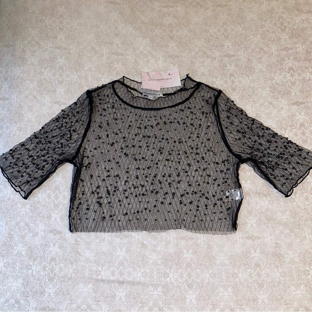 Mesh Black Top 🖤